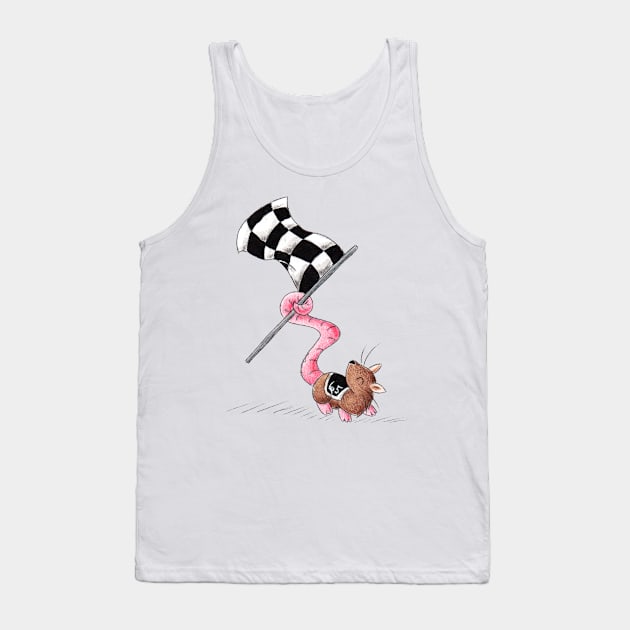 Retired Racer Tank Top by KristenOKeefeArt